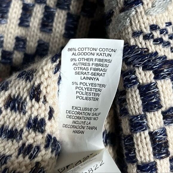 Lucky Brand- Women’s Fringe Open Front Cardigan Boho Aztec Print, Size Medium - Picture 12 of 12